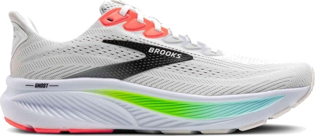 Brooks Running Shoes 1104421D112 in White/Pink Clay/Gecko color size 45.5