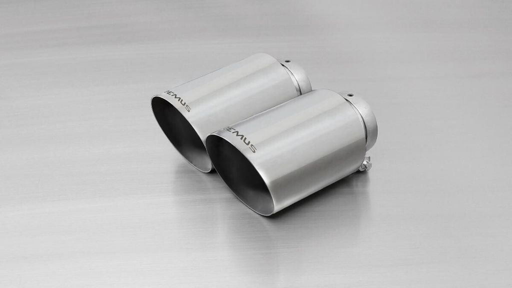 Remus 0026 80SA Auspuffblende Endrohr Blende Ø115mm Rund Edelstahl Verchromt für FORD FOCUS III für JAGUAR F-Type Cabrio (X152)