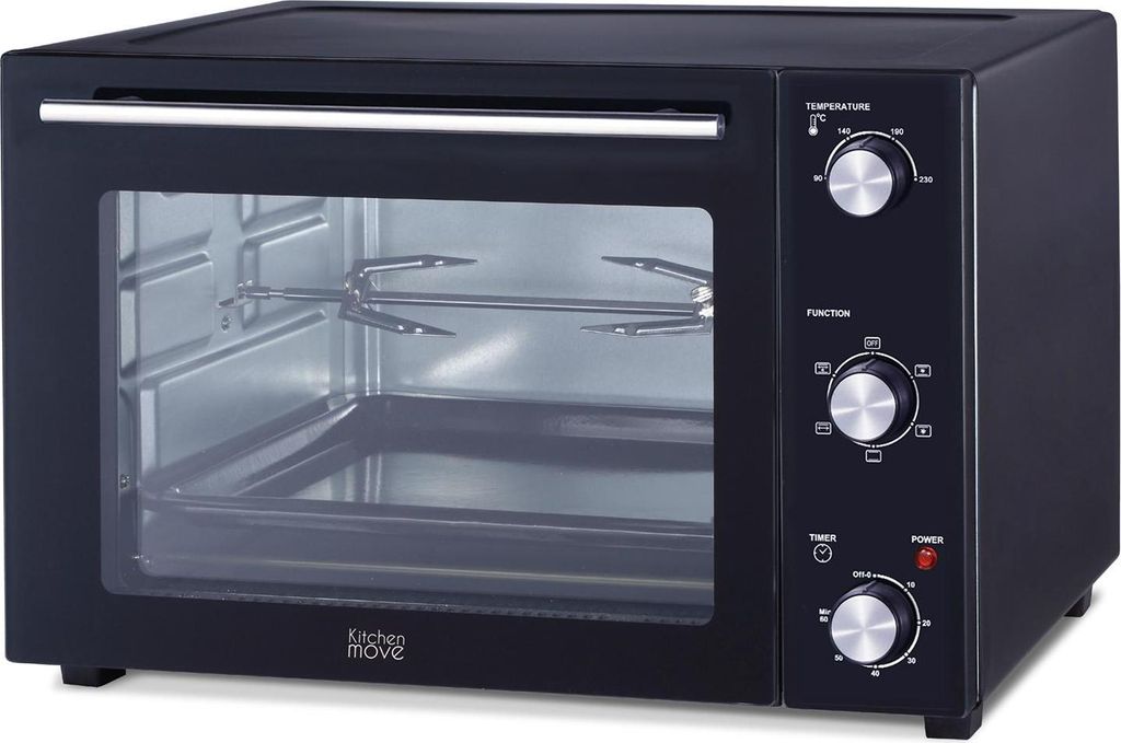 Multifunktions-umluftbackofen 58l 2000w schwarz Kitchen move BAT-58RC