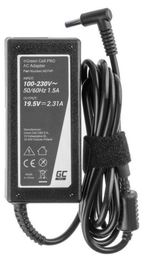 Green Cell AD74P, Laptop, Drinnen, 100 - 240 V, 50 - 60 Hz, Produktbild 