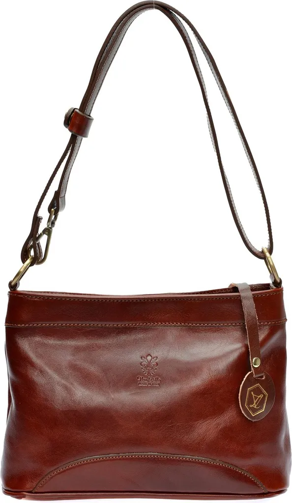 Sac d'épaule matelassé marron avec bandoulière réglable AW25 LV 3158