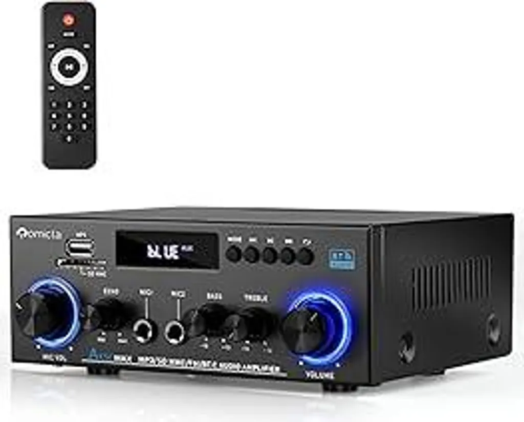 Amplificatore Hi-Fi 800W Bluetooth: Stereo 12V/220V Casa e Auto