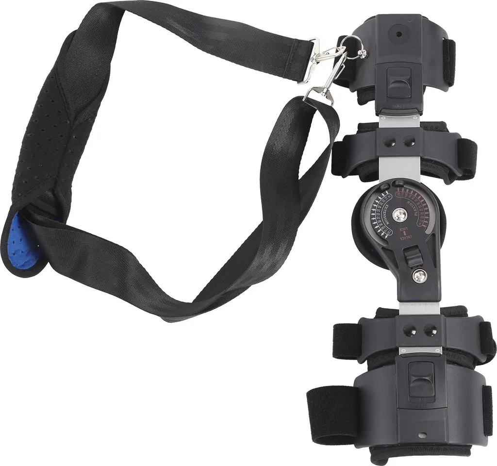 Attelle de coude articulée réglable avec fixateur de l'articulation - T1