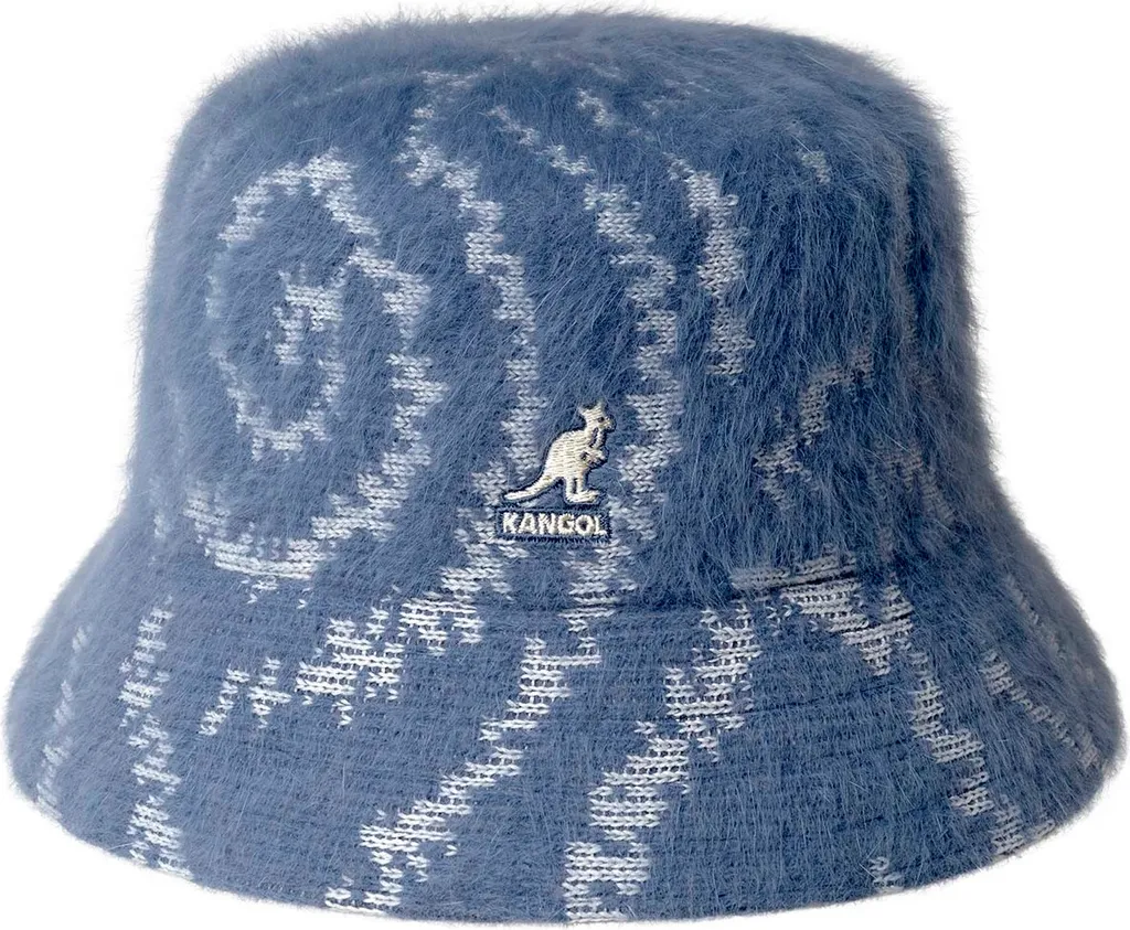Cappello a secchiello in angora Kangol in Strick-Optik