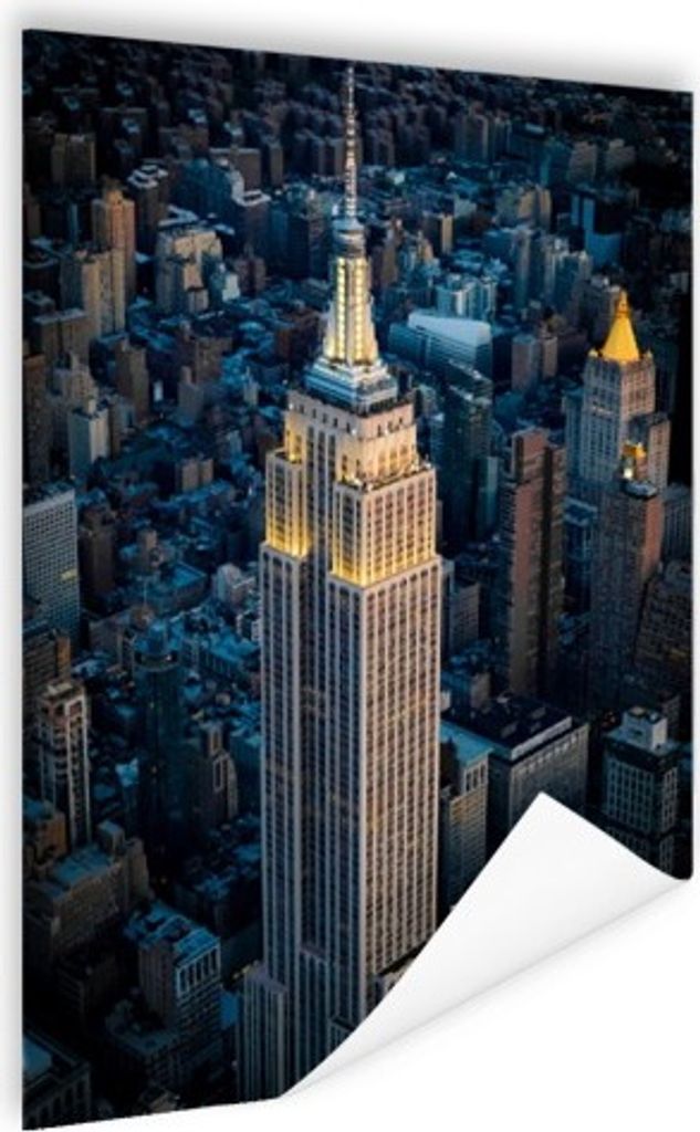 MuchoWow Poster Empire State Building Manhattan NY 120x180 cm - Kunstposter