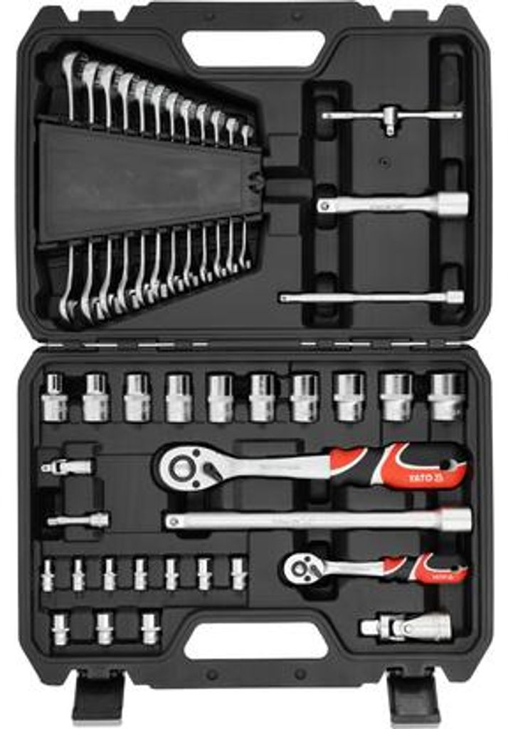 Yato zestaw kluczy 41el 1/2" / 1/4"