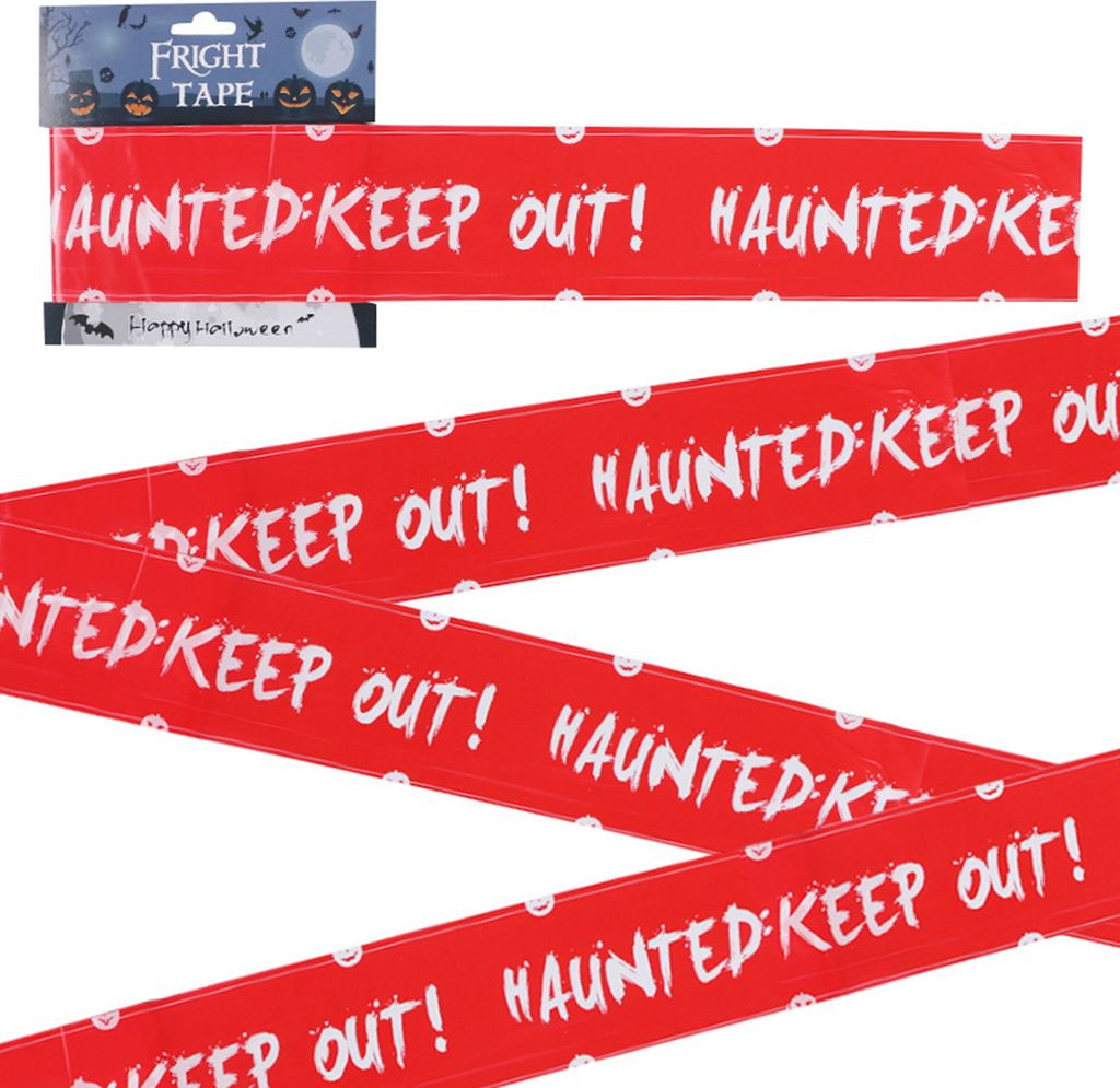 600/900CM Halloween Warnband Totenkopf Geist Spuk Keep Out Print Wiederverwendbare Lange Feiertagsdekoration Schreckensstreifen Partyzubehör