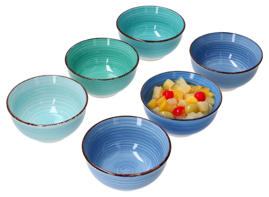 Blue Sada 6 misek na svačinu a dipy Ø12cm 200ml Modrá miska Obrázek produktu 