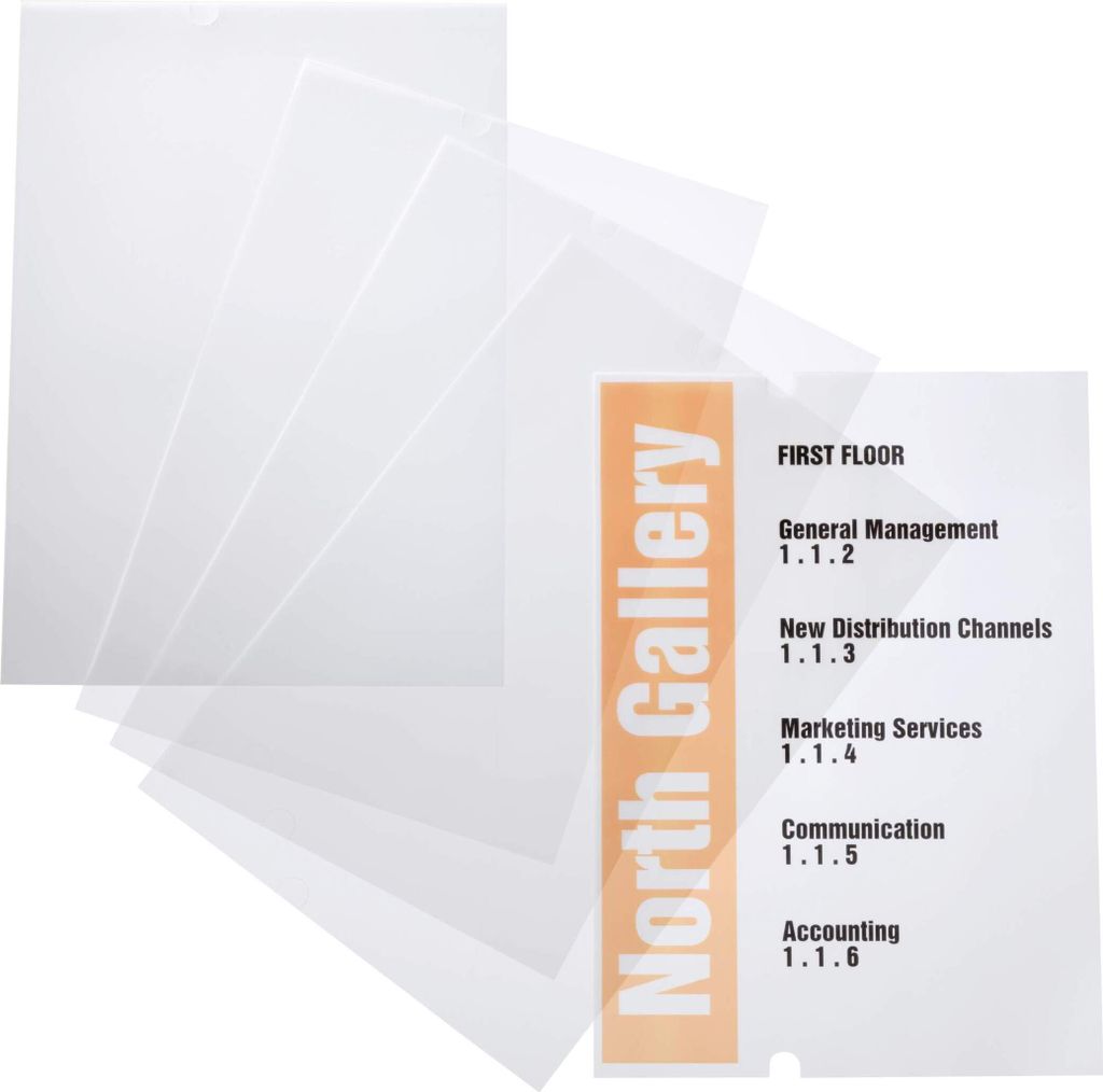 DURABLE Ersatzfolien CRYSTAL SIGN® A4 10 St., 483519 Produktbild 