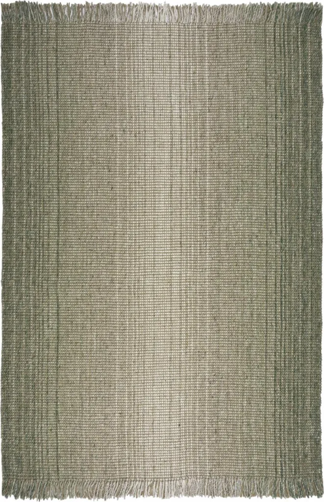 Descente de Lit Jute Vert Ombré 60x110 cm - Tapis Confort pour Chambre