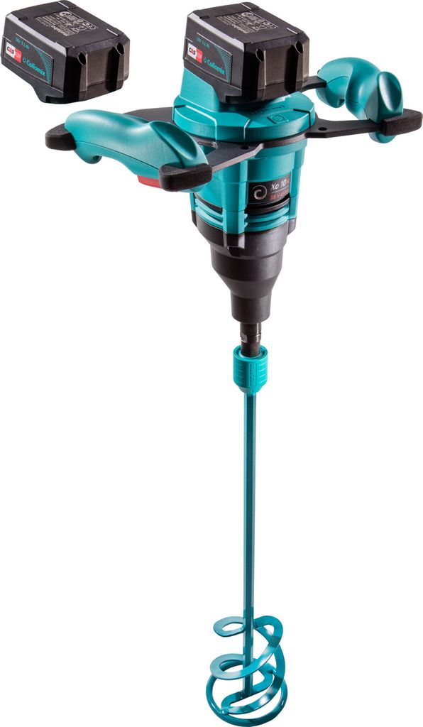Collomix Akku-Handrührwerk Xo 20 NC mit WK 140 HF mit 2x Akku und Ladegerät