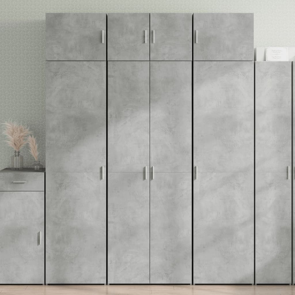 "2026 Promotion" Sideboard/Hochschrank - Betongrau 70x42,5x225 cm Holzwerkstoff - Kommoden CC13973