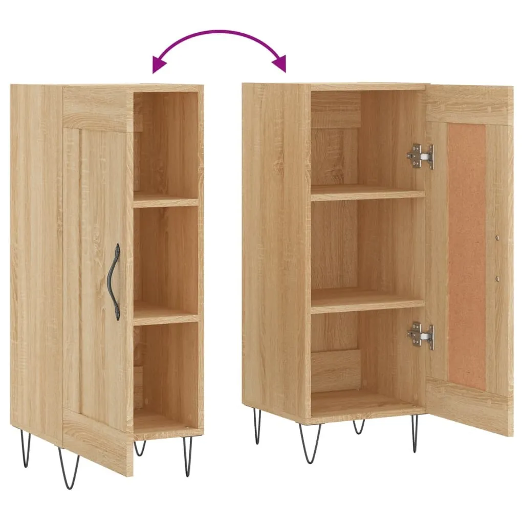 Mobiletto SYFAX 34x34x90 Rovere Sonoma: Arredo Minimalista Multistrato - 8