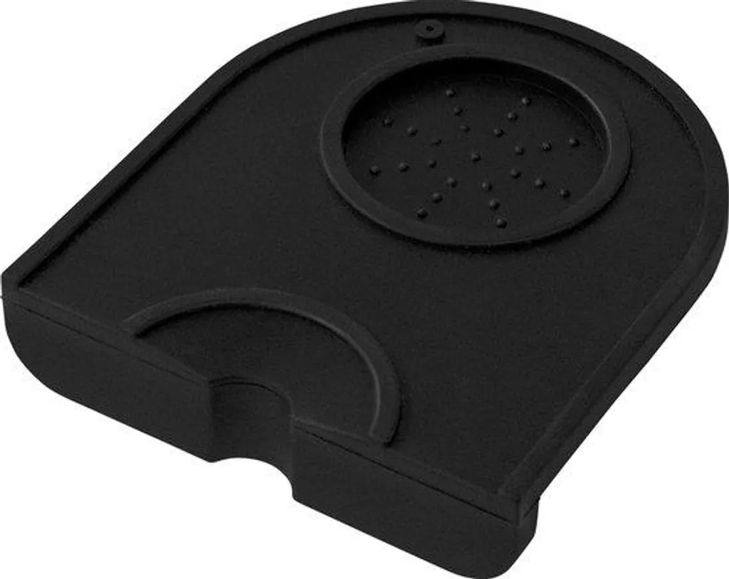 Support tapis de tassage café en silicone noir antidérapant de 14 cm