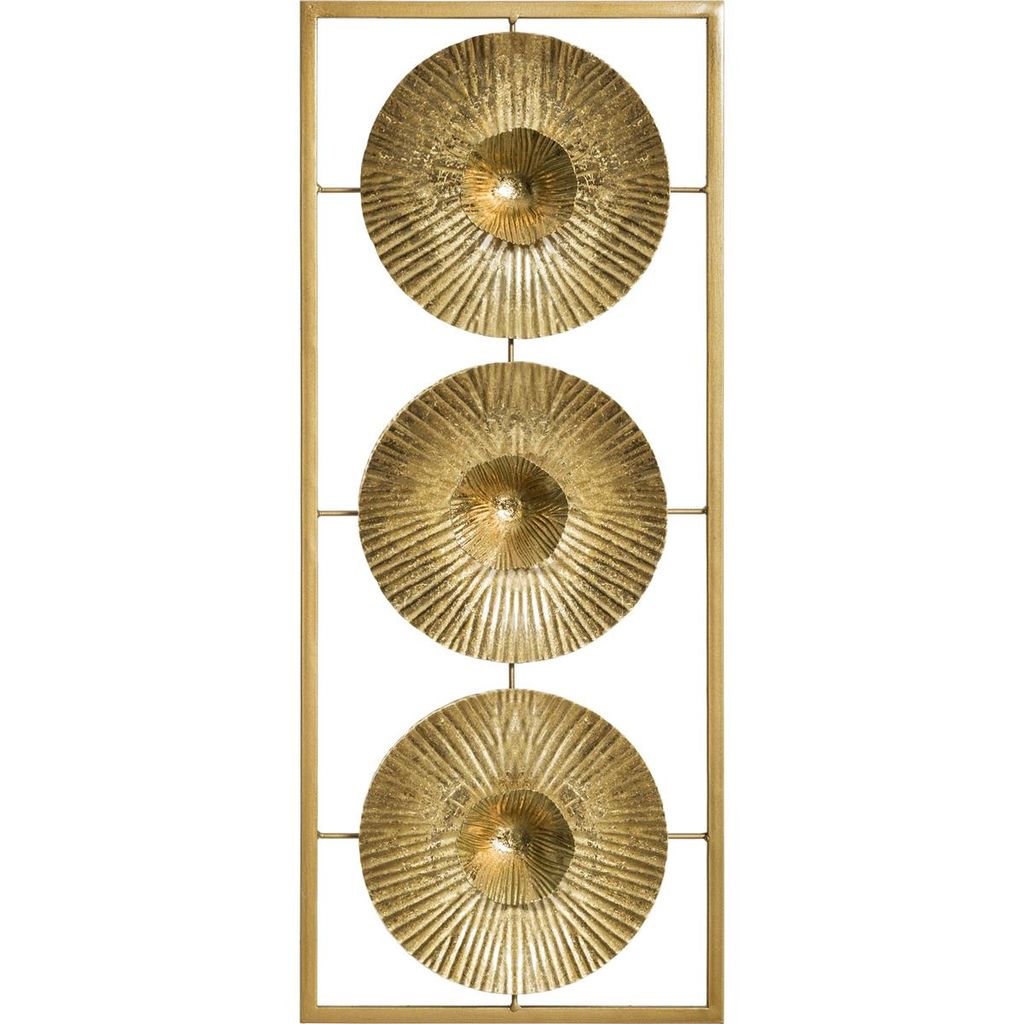Wanddekoration metall gold 25x61cm - Atmosphera créateur d'intérieur