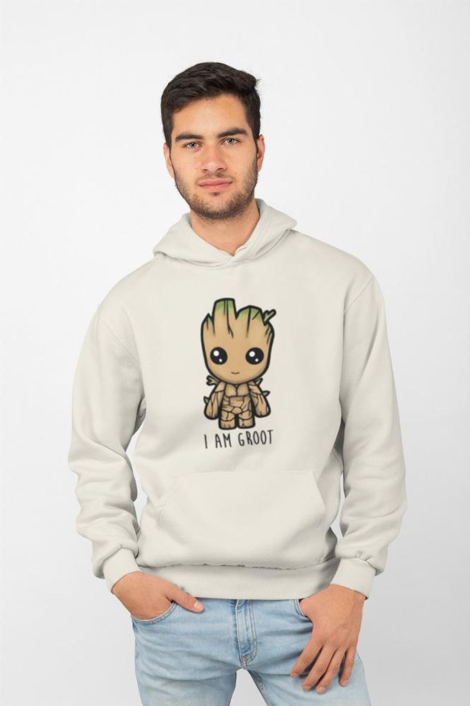 D&B Uni Hoodie MO00096 Groot Creme-Größe L