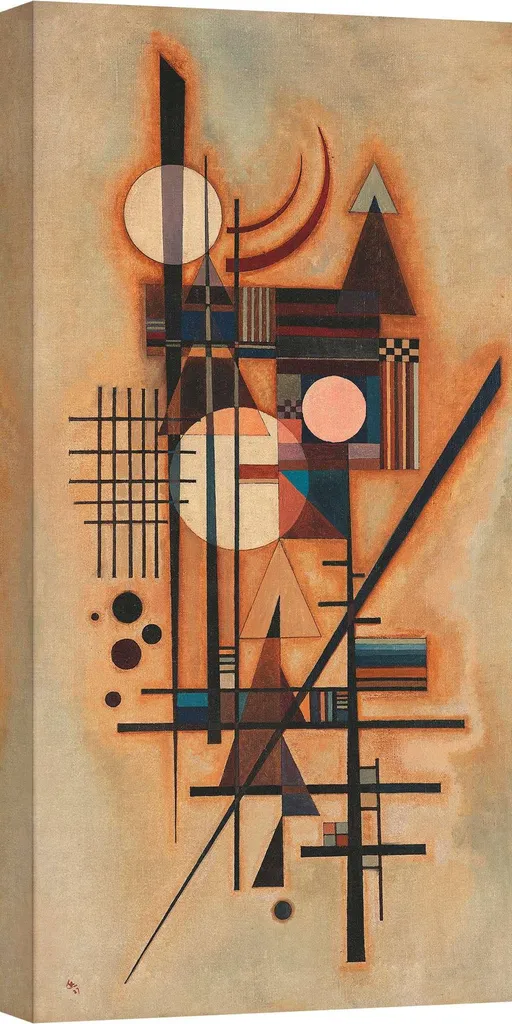 Grand tableau Kandinsky 120x60 cm pour habiller un mur vide de salon