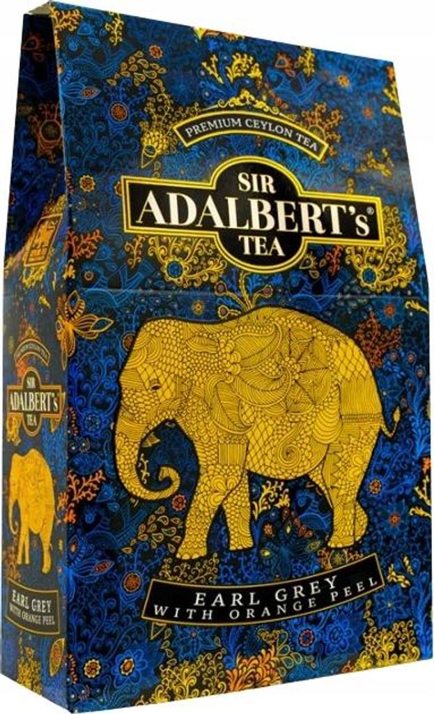 ADALBERT'S EARL GREY MIT ORANGENSCHALE loser Blatttee mit Elefantengeschmack 100 g