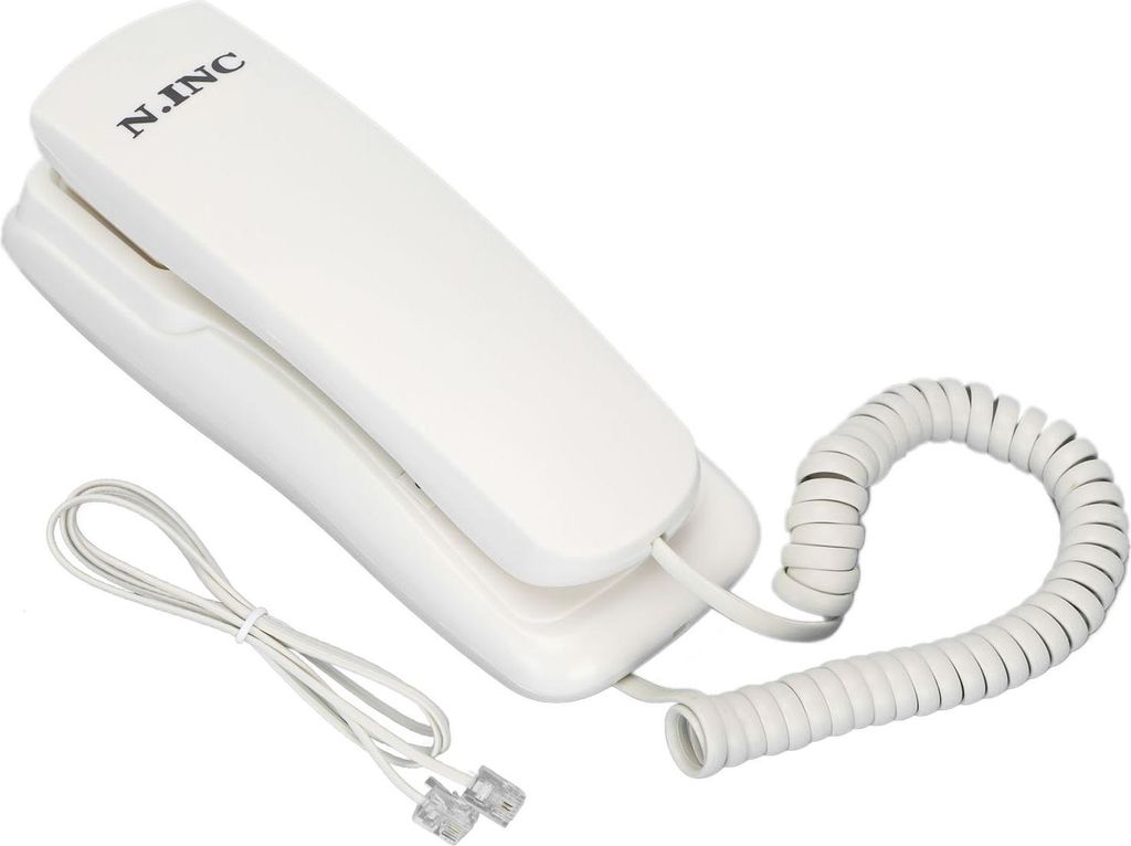 Heimtelefon Multifunktionales Wandtelefon für Büro, Zuhause, Hotel, Badezimmer, weiß
