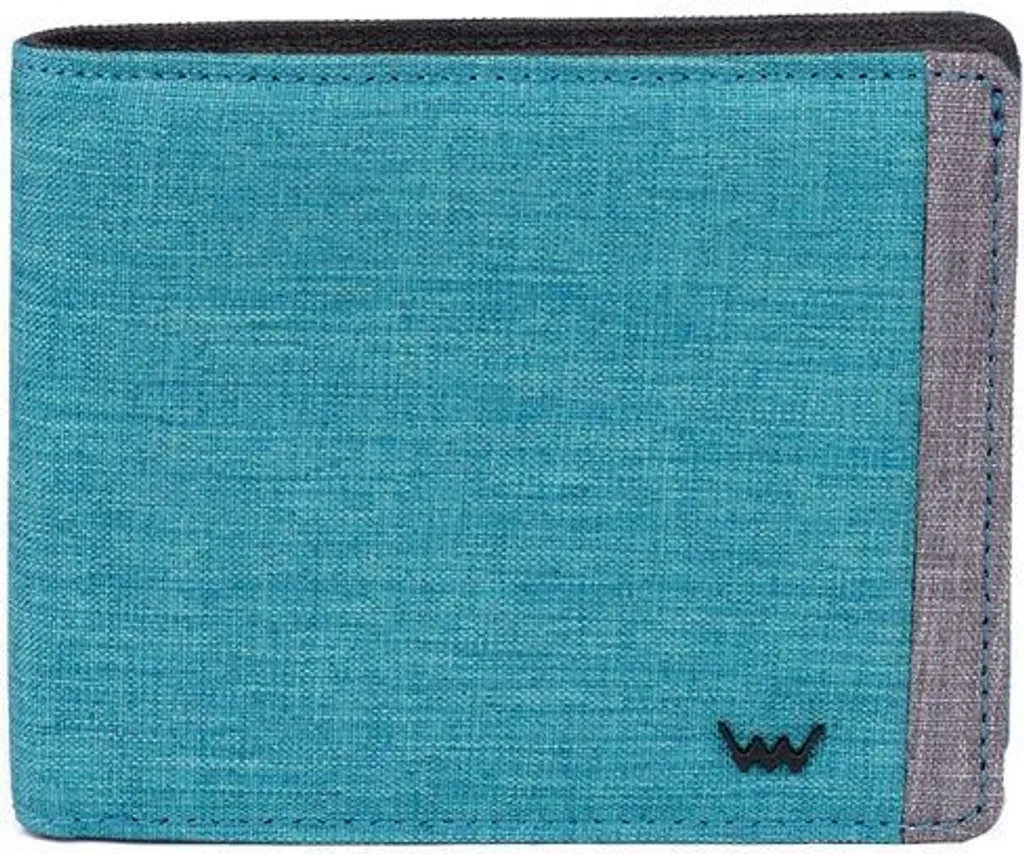 Portefeuille homme bleu clair ultra compact au design universel