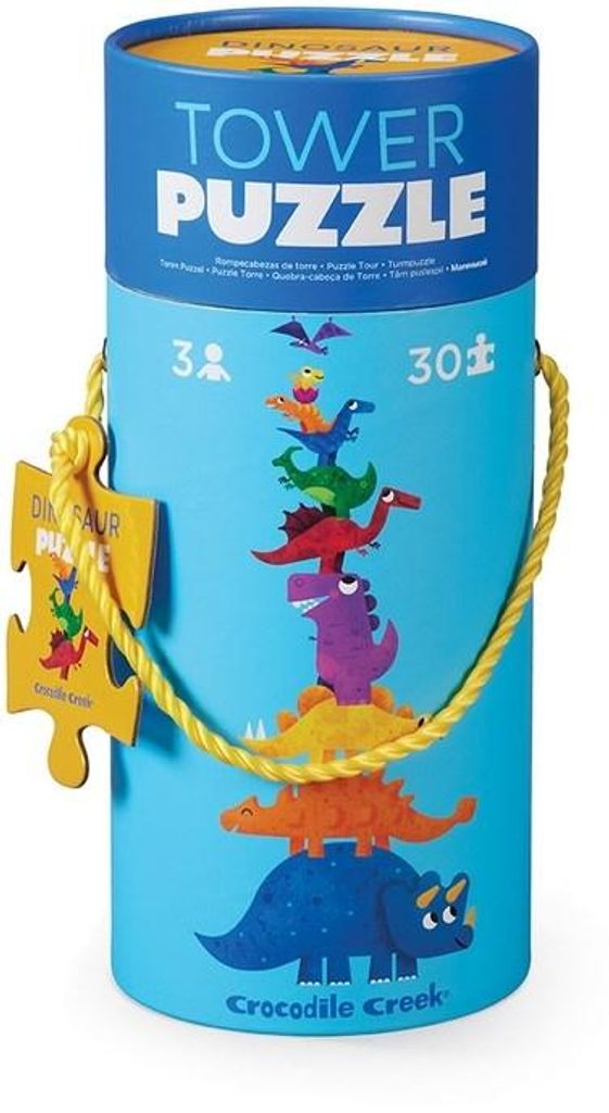 Crocodile Creek 30 Stück Turm Puzzle/Dinosaurier