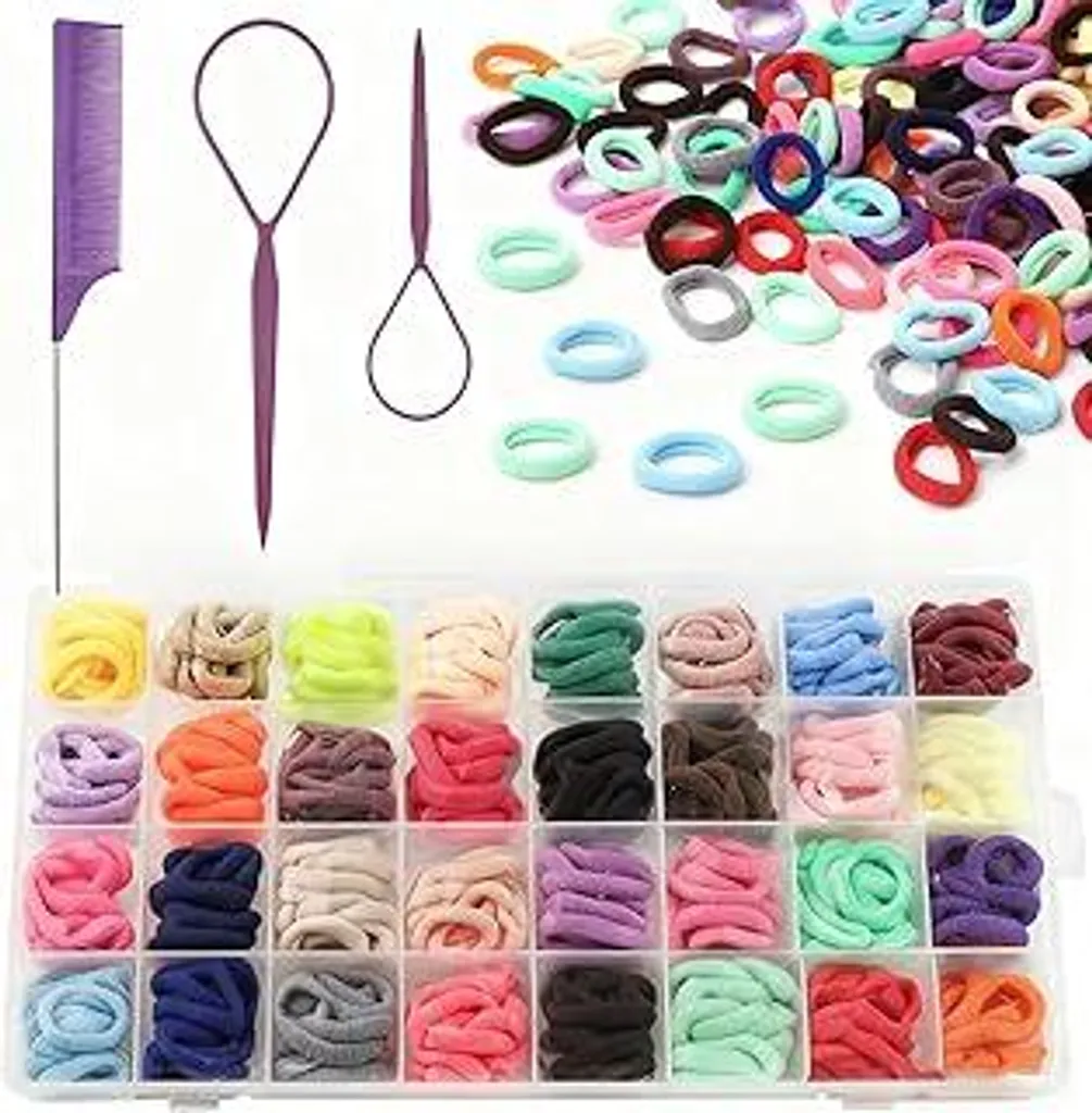 Kit Must-Have Acconciature: 320 Mini Elastici e Tool Styling