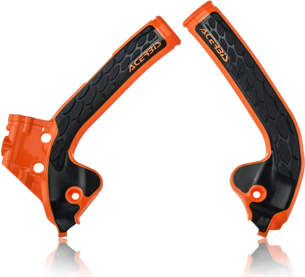 Protection de Cadre Motocross ACERBIS X-Grip KTM Husqvarna Orange
