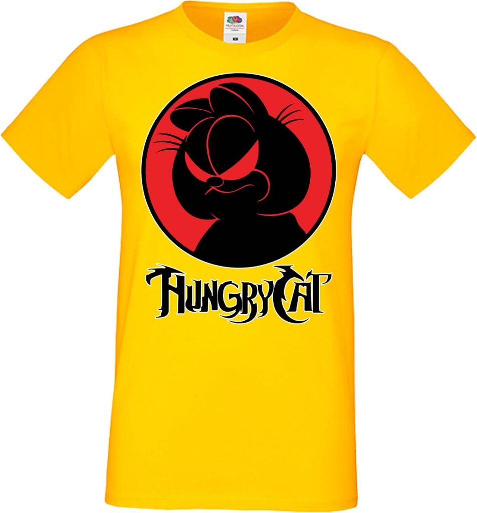 Herren T-Shirt Manga Anime Thundercats Garfield Garfield, Man XL / Gelb