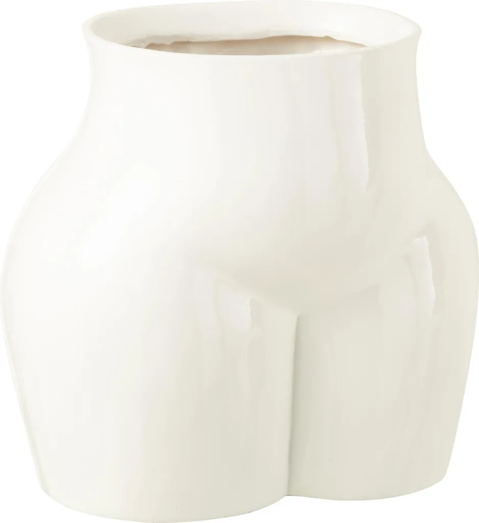 Embellir son Intérieur avec le Vase Femme J-Line Blanc Brillant et Étain