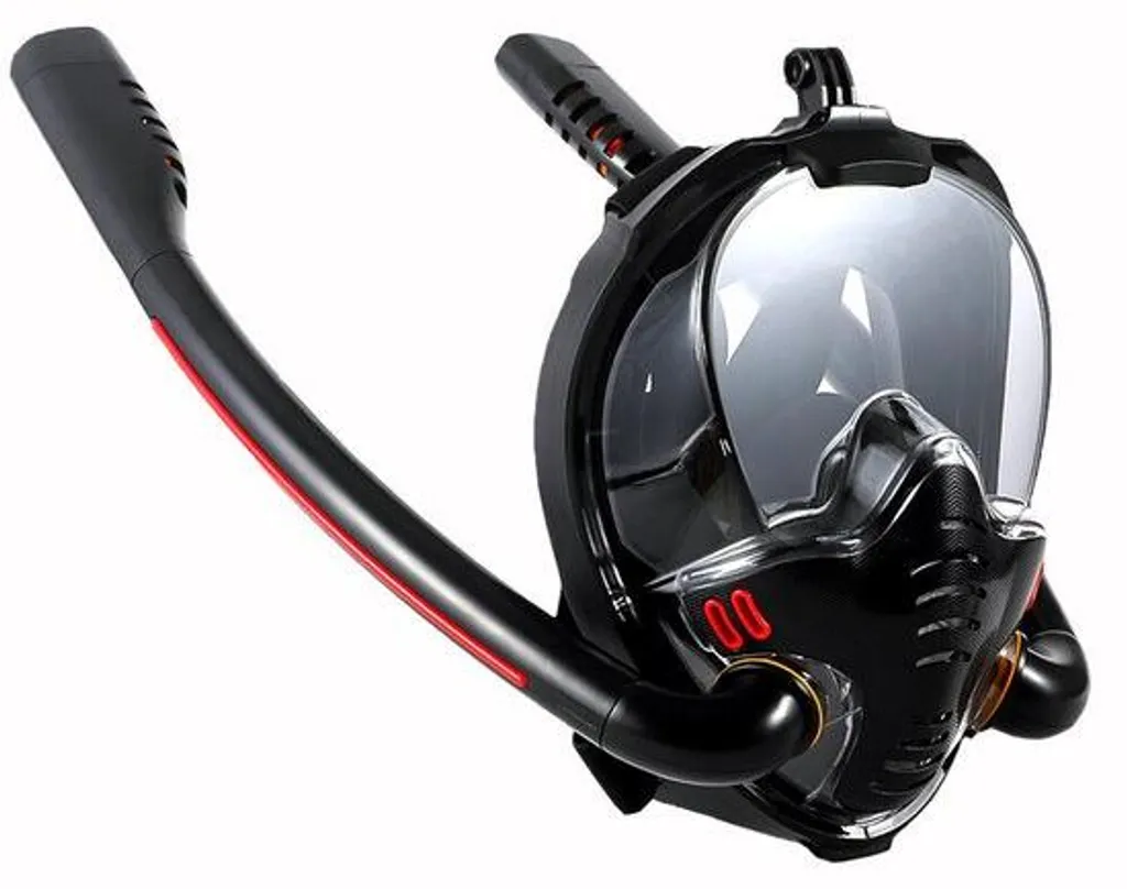 Masque de plongée anti-buée pour enfant avec large vue à 180° noir