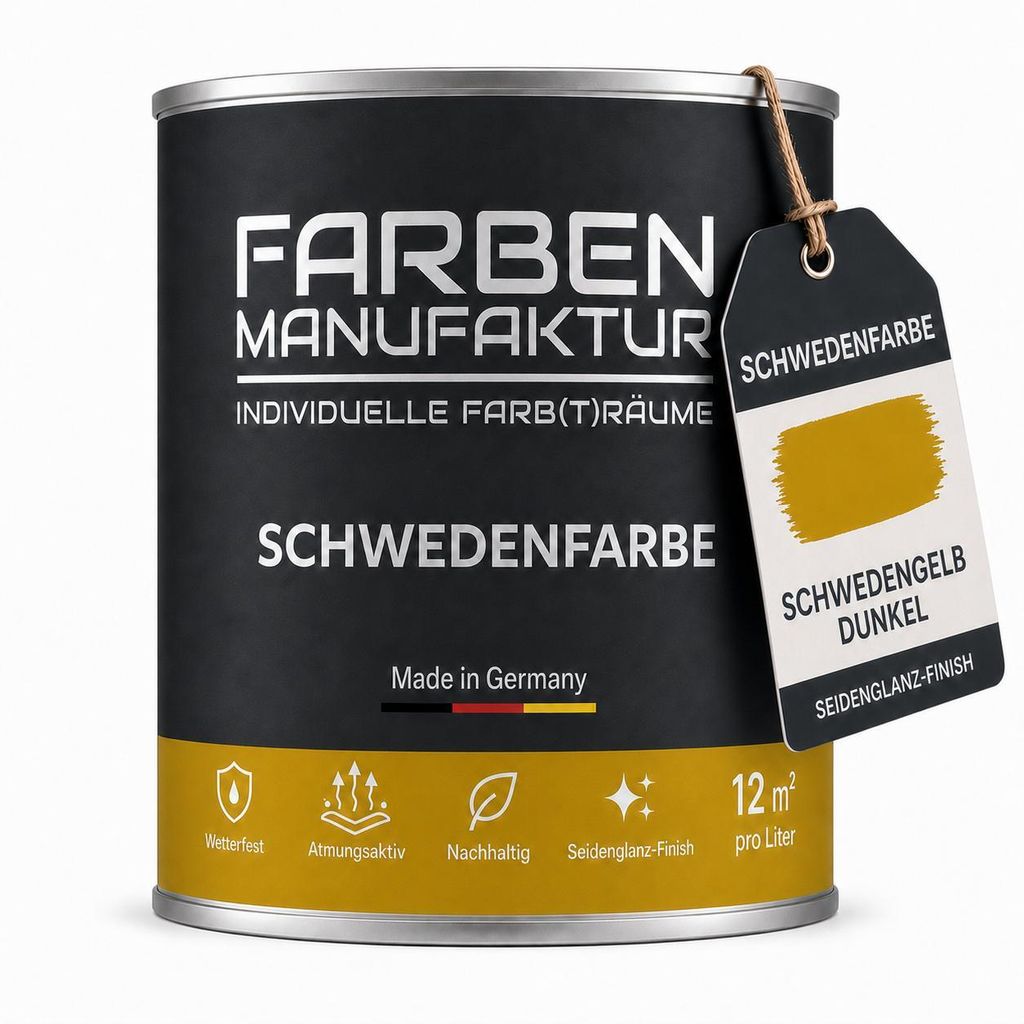 Schwedenfarbe Holzfarbe Holzlack Wetterschutzfarbe deckend Produktbild 