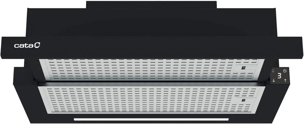 Hotte Décorative Murale CATA TFH 6830 GBK en Verre Noir 600 m³/h Aspirante