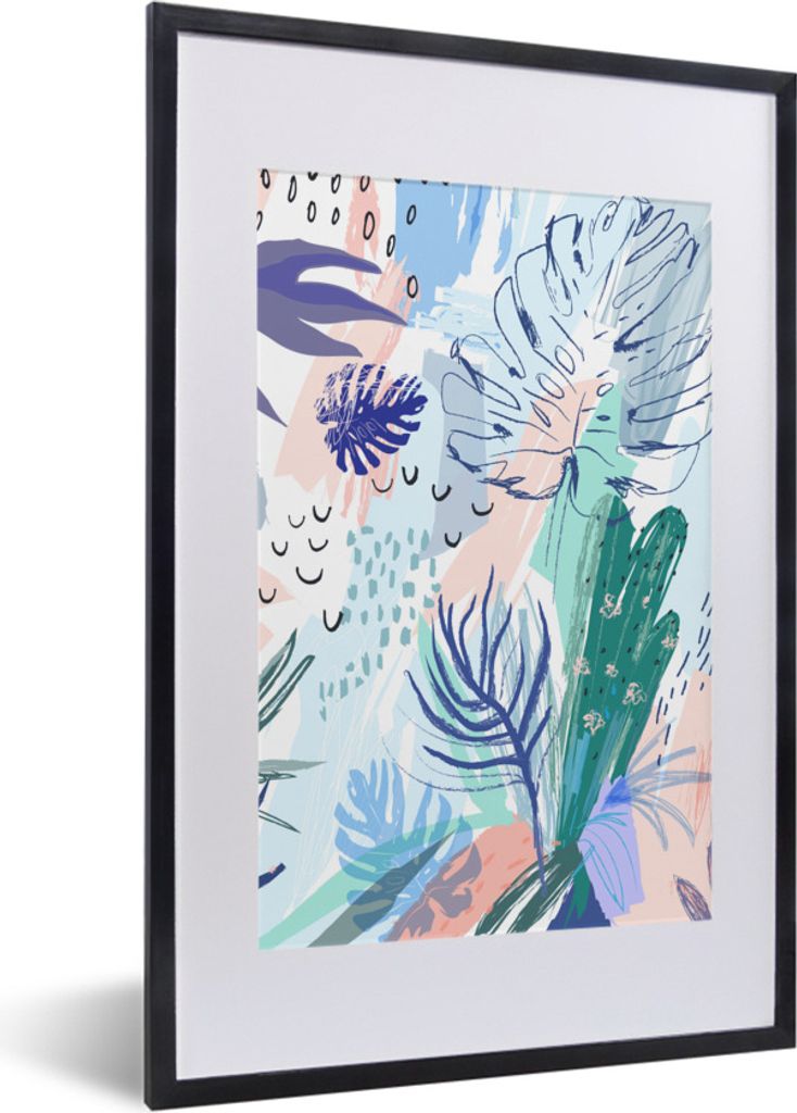 MuchoWow® Gerahmtes Poster Sommer - Blatt - Fleck 40x60 cm Produktbild 