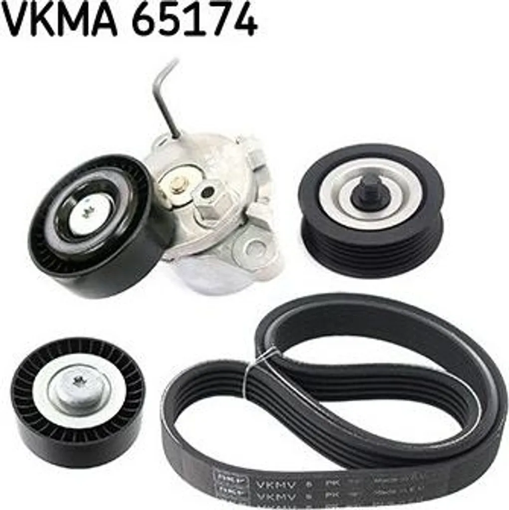 Kit Courroie Striée Hyundai 1.5Rdi 1.6Crdi contre Bruit et Patinage