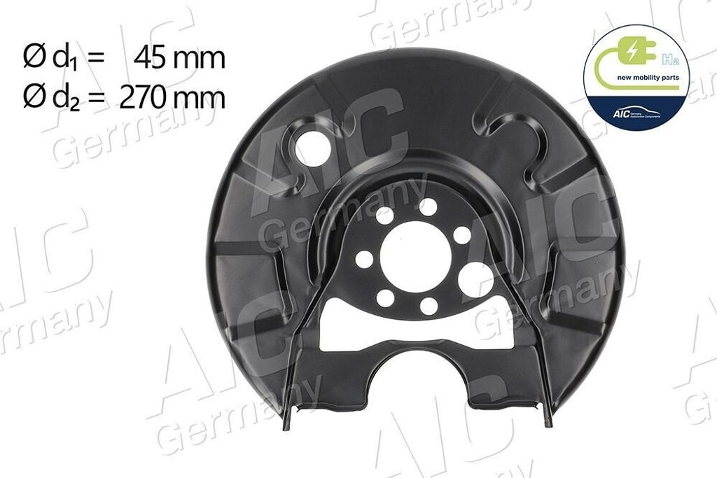 AIC Spritzblech Bremsscheibe für VW GOLF III (1H1) Hinten Rechts 57602 Ankerblech