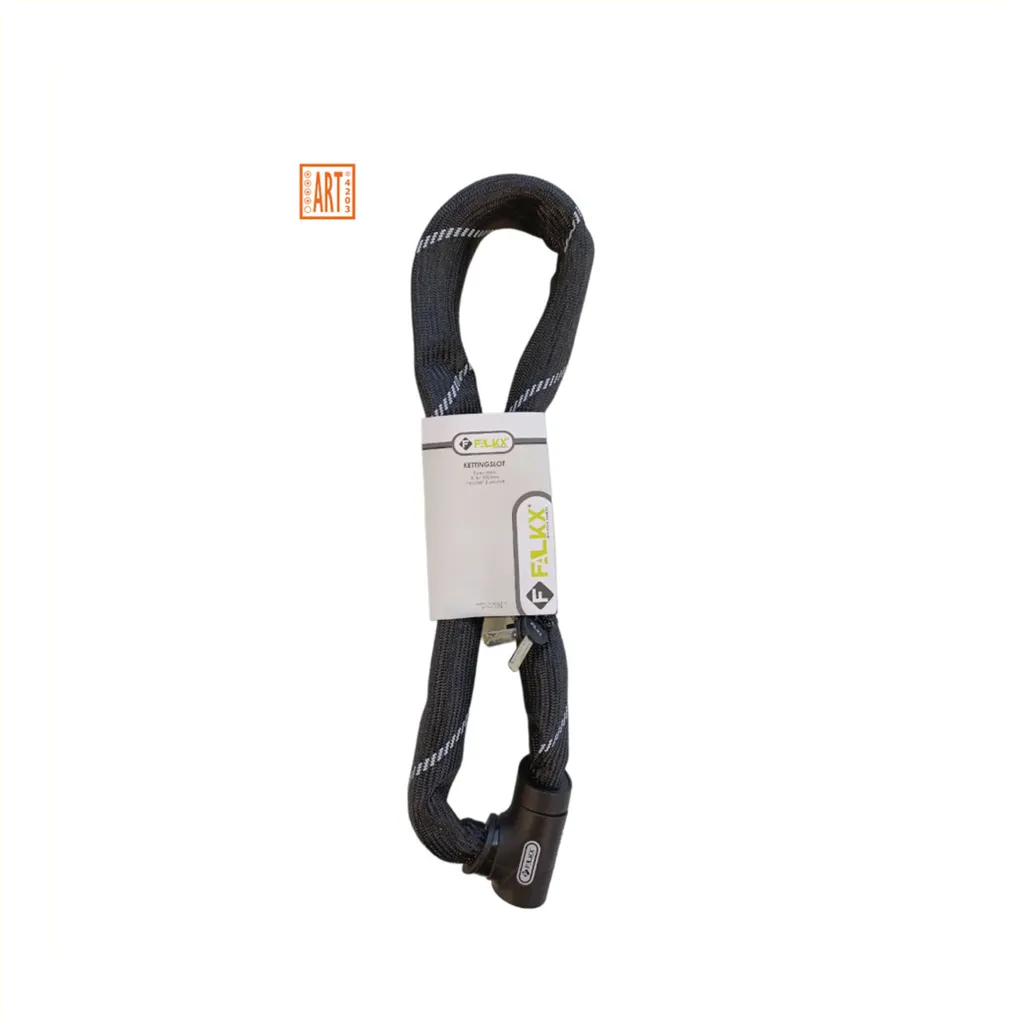 Protection Contre le Vol Vélo Falkx Iceman 8 Chaîne Acier Trempé Noir