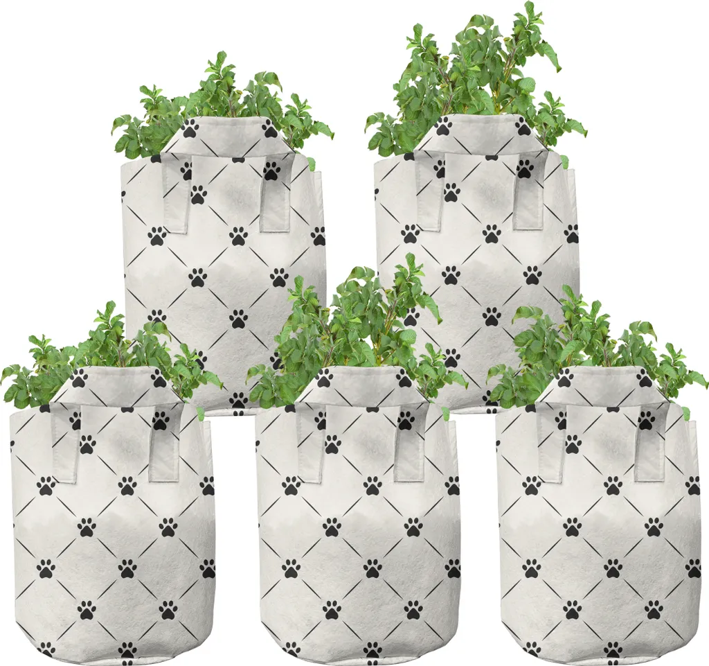 Pots d'élevage anti-chignonage 7 gallons en tissu avec poignées lot 5