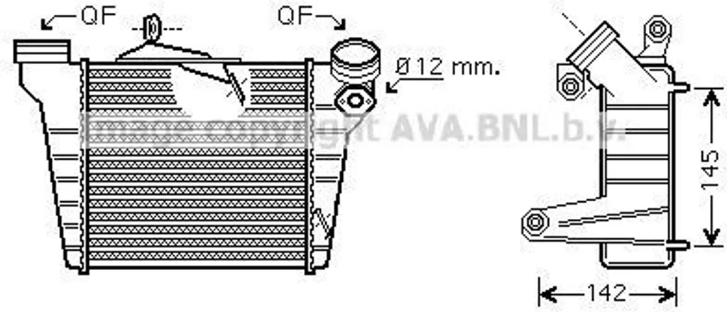 Refroidisseur d'air pour Seat Ibiza et VW Polo - Réparation Turbo OEM