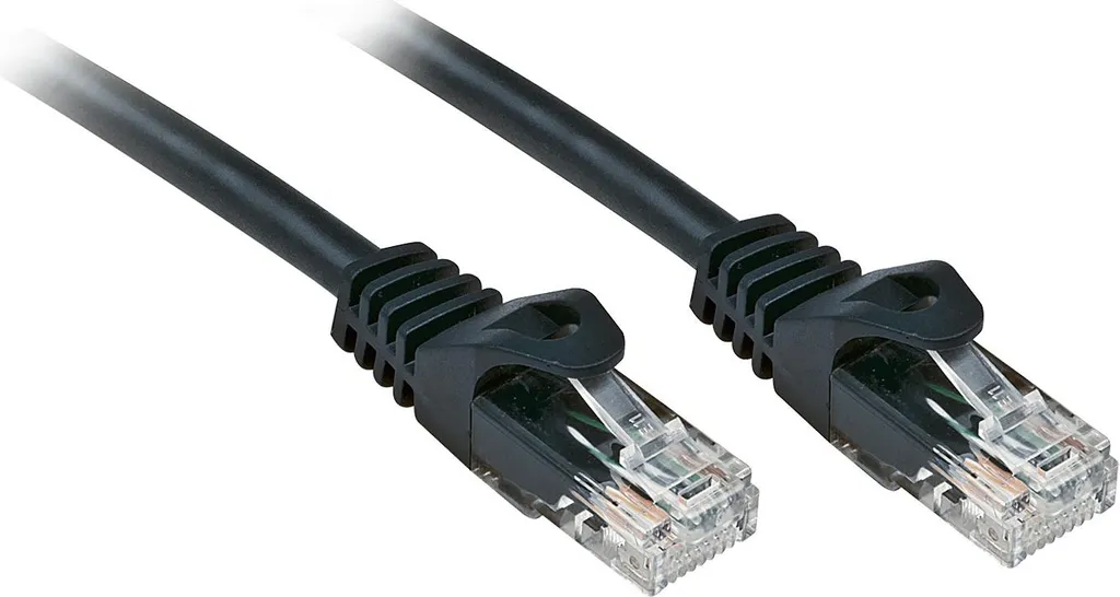 Lindy Rj45/Rj45 Cat6 2m cavo di rete Nero U/UTP (UTP)