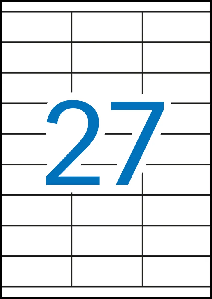 Étiquette 70x30 mm VICTORIA ILC : 2700 étiquettes à forte adhérence