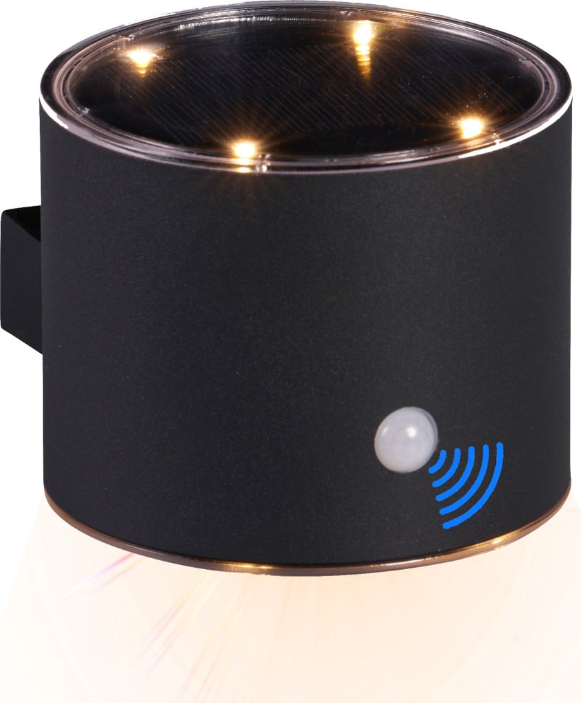 Northpoint LED Solar Wandleuchte mit Bewegungsmelder Up & Produktbild 