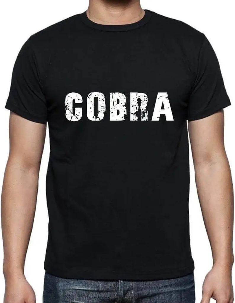 Herren Grafik T-Shirt Cobra Öko-Verantwortlich Vintage Jahrgang Kurzarm Lustige Druck Geburtstag Geschenk Mann
