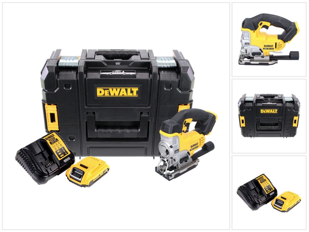 DeWalt DCS 331 D1 Akku Stichsäge 18 V + 1x Akku 2,0 Ah + Ladegerät + TSTAK