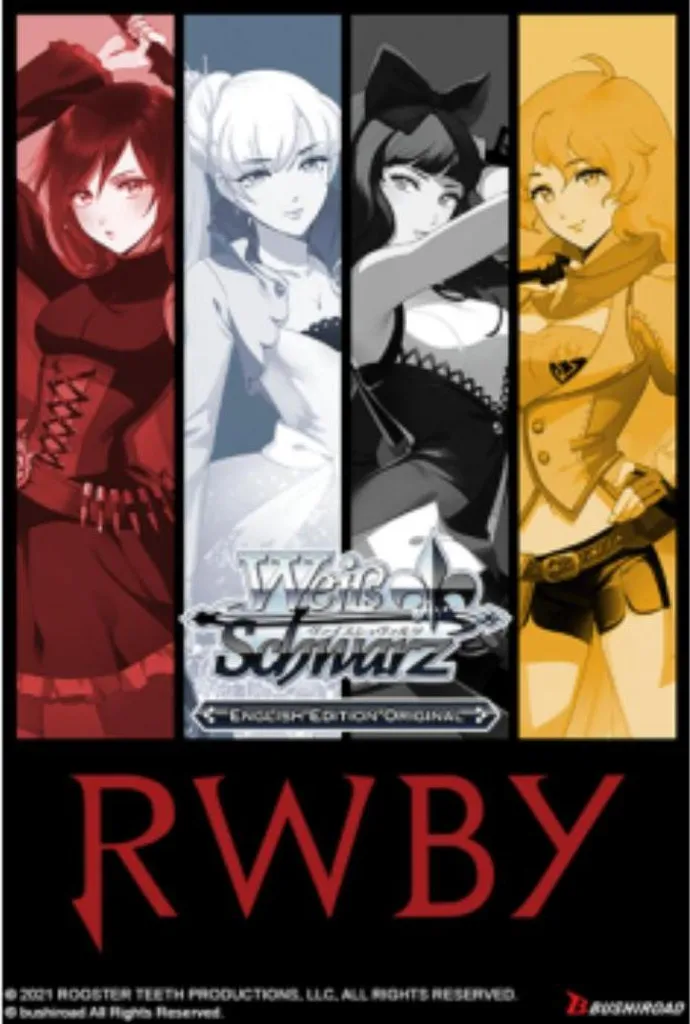 Trial Deck RWBY Weiss Schwarz : Cartes Brillantes et Deck Préconstruit