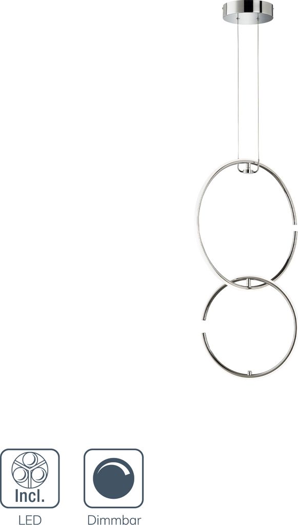WOFI Pendelleuchte Click&match Ringe groß - Produktbild 
