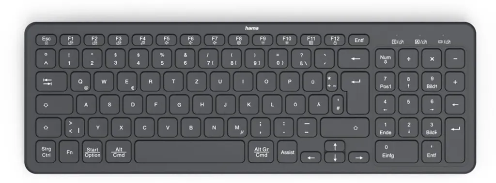 Clavier sans fil Hama WK-300 idéal pour le télétravail et bureau à domicile