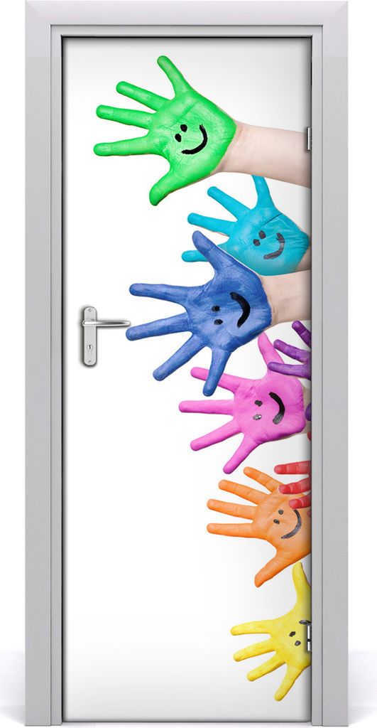 Tulup Türaufkleber 75x205 cm Dekorative Aufkleber Selbstklebend Wasserdichte Tapete Abnehmbar Schlafzimmer Wohnzimmer Wohnkultur - handgemalt