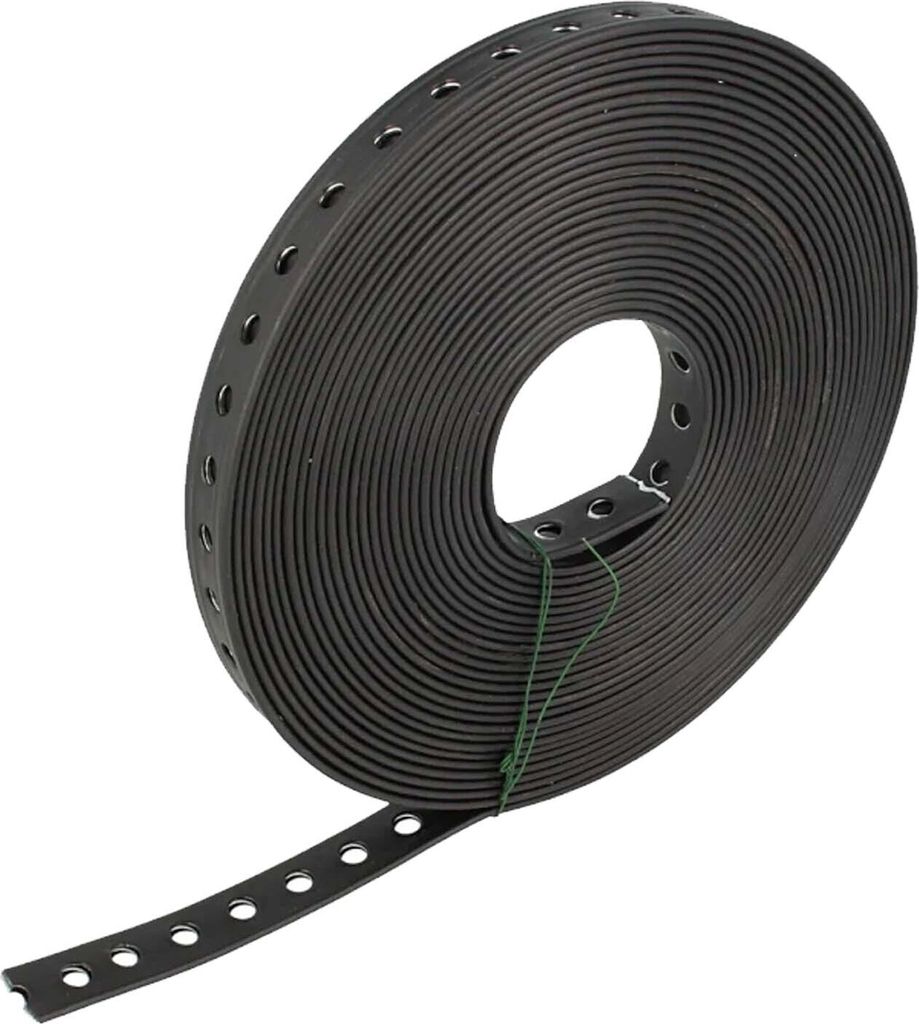tecuro Lochband Montageband 19 mm x 10 m Rolle - Stahl - Kunststoff ummantelt