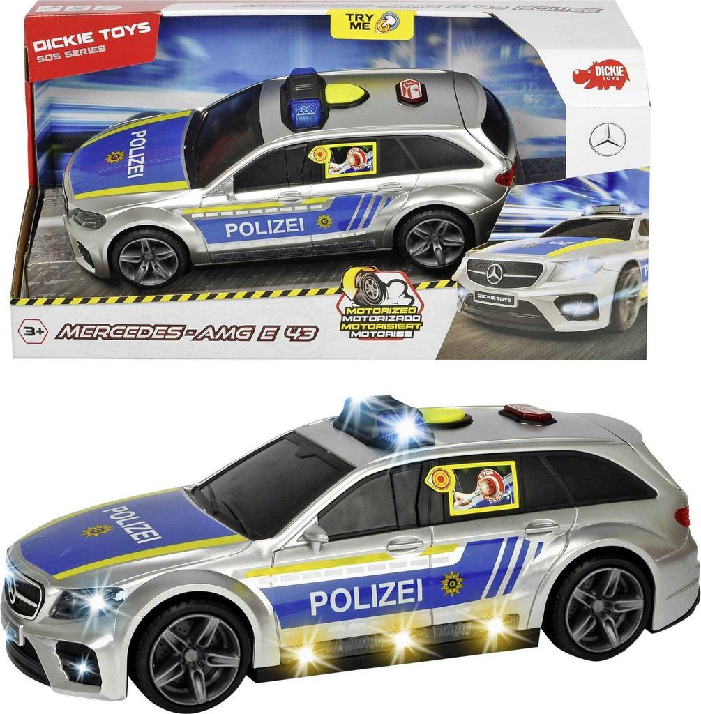 Dickie Toys Mercedes-AMG E43, Polizeiauto, Polizei Auto, Immagine del prodotto 