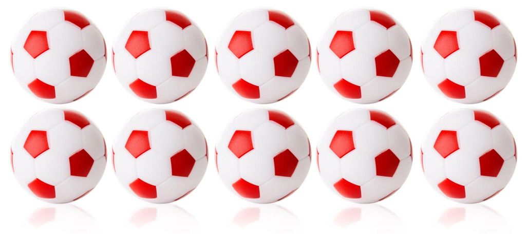 Pallone da calcio WINSPEED-10er Set-bianco/rosso Immagine del prodotto 